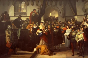 Mary Queen of Scots je vedena na lešení