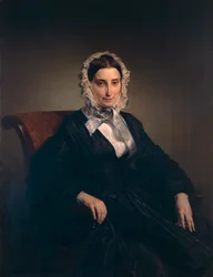 Portrét Teresy Borri (druhé manželky Alessandra Manzoniho) od Francesca Hayeze (1791-1882)