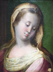 Hlava Madony (olej na plátně)
