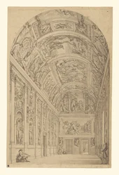 Pohled na Farnese Gallery, Řím
