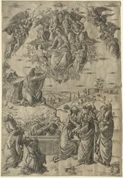 Nanebevzetí Panny Marie, c. 1495.