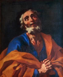 Svatý Petr, Francesco Solimena (1657-1747), olej na plátně, 79x65 cm.