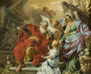 The Education of the Virgin, c.1680 (olej na mědi)