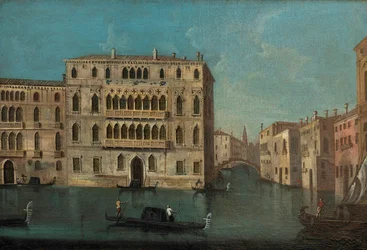 Francesco Tironi Grand Canal a palác Foscari