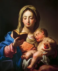 Madonna s dítětem (olej na plátně)