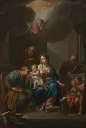 Prezentační skica pro Svatou rodinu se svatými Annou, Joachimem a Janem Křtitelem..., c. 172