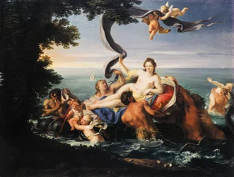 Triumph of Galatea, Francesco Trevisani (1656-1746), olej na plátně.