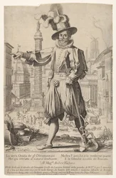 Giovanni Alto Johann Alten, Ioannes Altus stojící na kopci Quirinal v Římě s ním...,