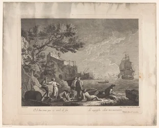 Postavy u moře Krajiny s rybáři (název série)