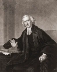 William Romaine. Portrét. (tisk)