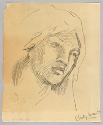 Náčrt ženské hlavy