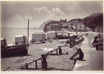 Sidmouth, západní konec promenády