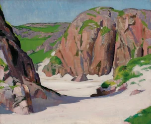 Port Bhan, Iona, kolem roku 1922 (olej na plátně)