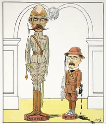 K, k, ilustrace z The Struwwelpeter Alphabet, verš od Harolda Begbieho (1871-1929)