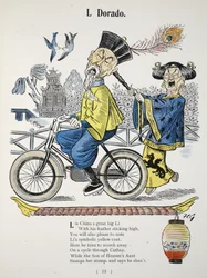 L Dorado, ilustrace z The Struwwelpeter Alphabet, verš od Harolda Begbieho (1871-1929)