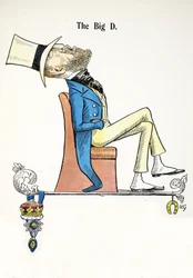 The Big D, ilustrace z The Struwwelpeter Alphabet, verš od Harolda Begbieho (1871-1929)