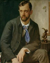 Portrét Charlese Holdena (1875-1960) (olej na plátně)