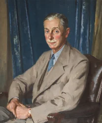 Cuthbert Leicester Warren (olej na plátně)
