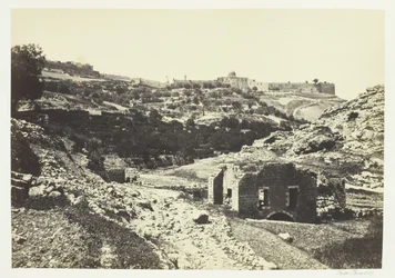Jeruzalém ze zdi En-Rogel, 1857.