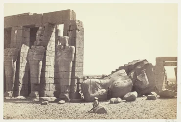Osiride Pillars a Great Fallen Colossus