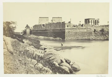 Jižní konec ostrova Philæ, 1857.