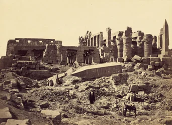 Chrám El-Karnak, od jihovýchodu