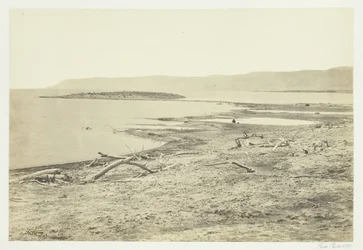 Severní pobřeží Mrtvého moře, 1857.
