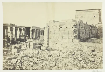 Pohled na ostrov Philæ, 1857.