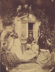 Rodinná skupina Claudet, Chateau de la Roche, Amboise, 1856.