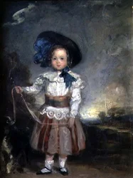 Admirál Lord Charles Scott jako chlapec (olej na plátně)