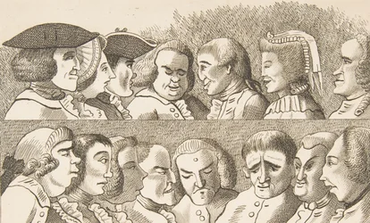 Deska IV, z Pravidla pro kreslení karikatur, 26. února 1788.