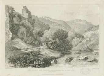 Dovedale - krajina: rytina a [19. století]