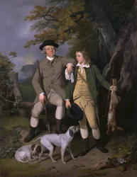 Portrét sportovce se svým synem, 1779.