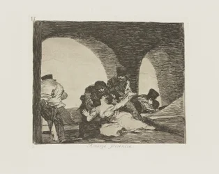 hořká přítomnost. (Bitter To Be Present.), pl. 13 ze série The Disasters of War