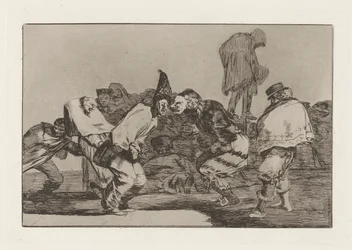 Disparate de carnaval (Carnival Folly), také známý jako Alegrias antrojo, que ma?ana seras ash (Raduj se, karneval, pro zítra budeš popel), ze série Los disparates (Los proverbios)