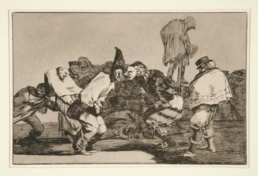 Disparate de carnaval (Carneval Folly), pl. 14 ze série Los proverbios