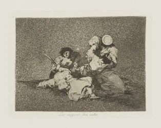Ženy dávají hodnotu. (Ženy dávají odvahu.), pl. 4 ze série The Disasters of War