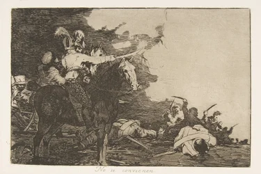 Deska 17 z The Disasters of War Los Desastres de la Guerra: Oni ..., 1810 publikovaná v roce 1863.