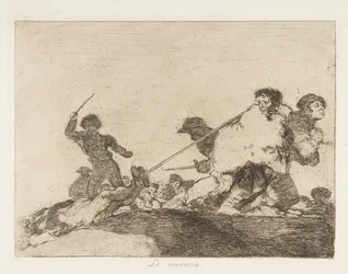 Talíř 29 z The Disasters of War Los Desastres de la Guerra:: He ..., 1810 publikováno 1863.