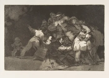 Deska 9 od Nesourodých: Obecná pošetilost, ca. 1816-23 publikováno 1864.