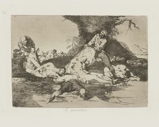 Se aprovechan. (They Make Use of them.), pl. 16 ze série Los desastres de la guerra (The Disasters of War)