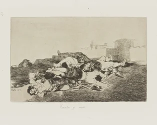 Tolik a víc. (Ještě hůř.), pl. 22 ze série The Disasters of War
