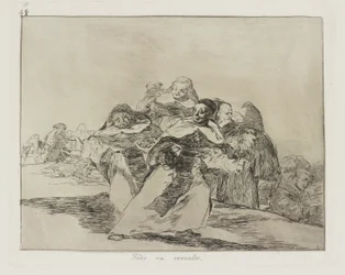 Všechno je smíšené. (Všechno je Topsy-Turvy.), pl. 42 ze série The Disasters of War