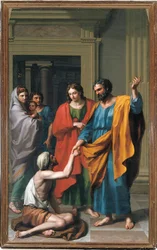 Svatý Petr a svatý Jan uzdravující ochrnutého, 1783