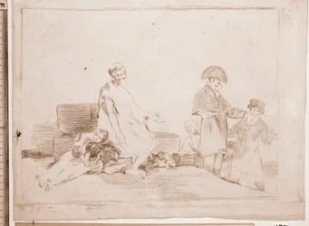 The Disasters of War : Pokud jsou z jiné linie (přípravná kresba