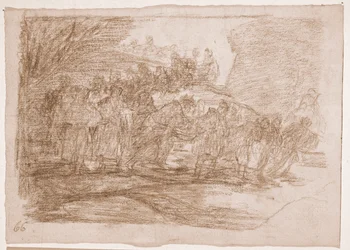 The Disasters of War: Neznají cestu (přípravná kresba