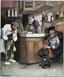 Bar, kresba Sancha, začátek 20.