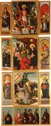 Oltářní obraz svatých Anny a Michaela Archanděla Pravý panel