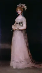 Portrét Marie Terezie de Bourbon y Vallabriga, hraběnky z Chinchonu, kolem roku 1801
