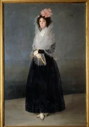 Portrét hraběnky Del Carpio, markýze ze Solana (1757-1795) Obraz Francisco de Goya (1746-1828) 18. století Sun. 1,81 x 1,22 m